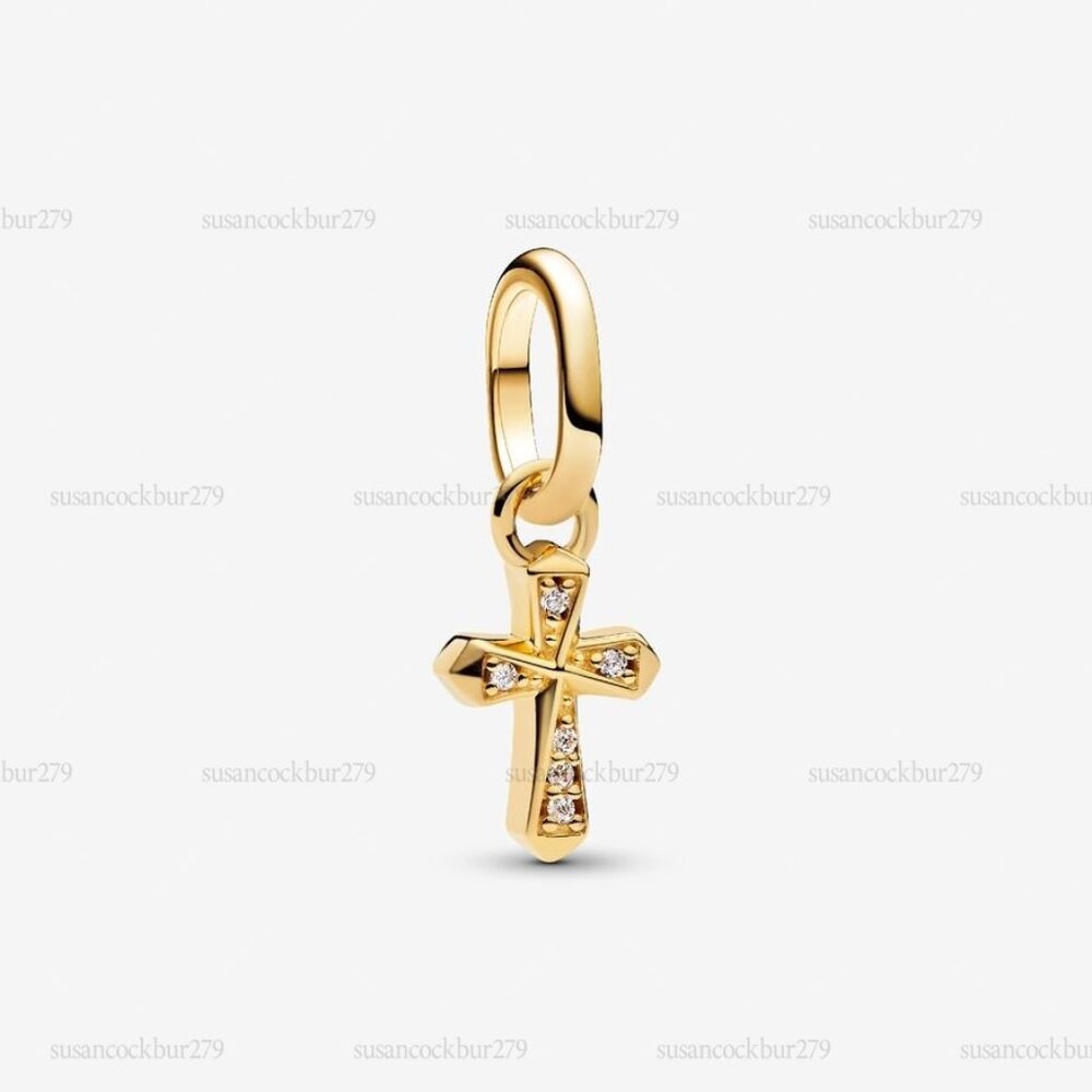 Pandora Sparkling Cross Mini Dangle Charm